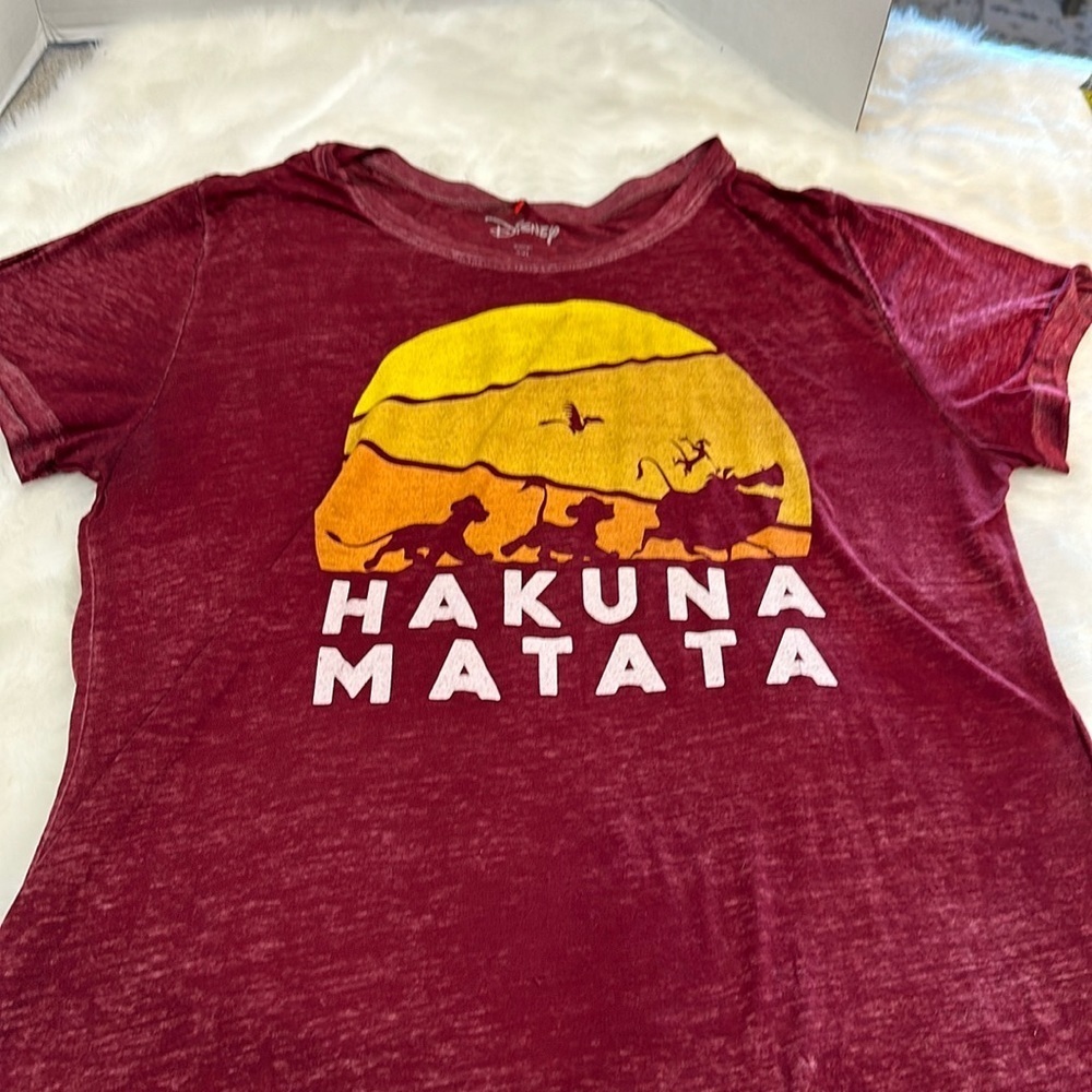 Disney Hakuna Matata burgundy short sleeve t-shirt 2XL